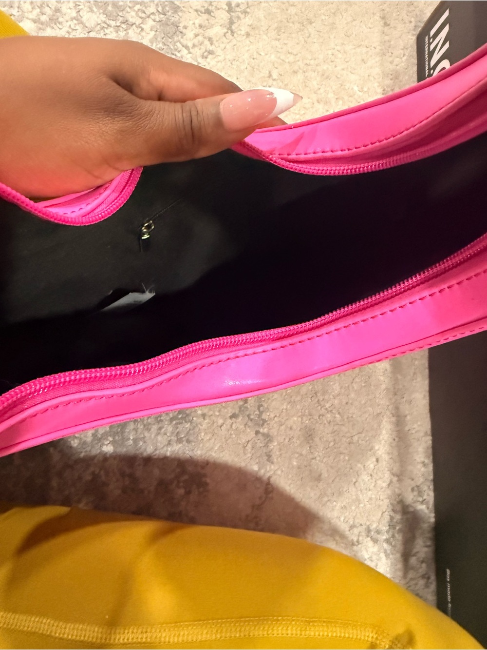 Hot Pink Women’s Zipper Shoulder Bag